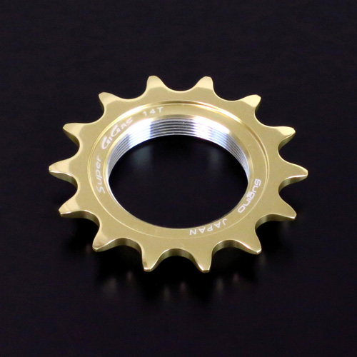 10T,11T Gold Anodized Sugino Super Gigas BC1.37x24T 1//2x1//8 Sprocket Cog