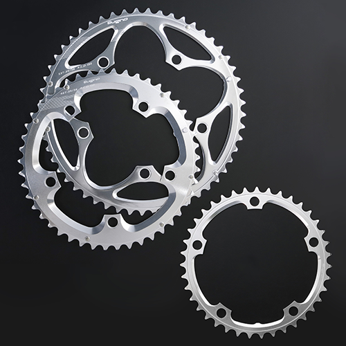 Sugino 32T x 74mm 5 Bolt Inner Chainring Anodized Silver No Ramps or Pins